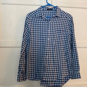 M light blue and dark blue checked flannel shirt from Amryllis.